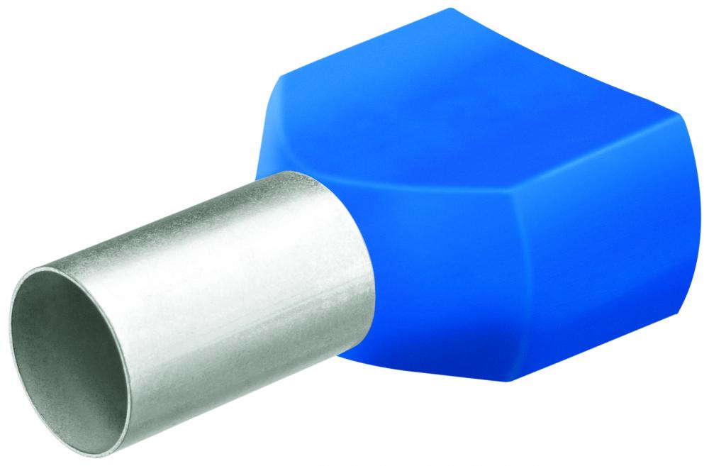 6 AWG (16 mm²) Twin Wire End Ferrule With Collar