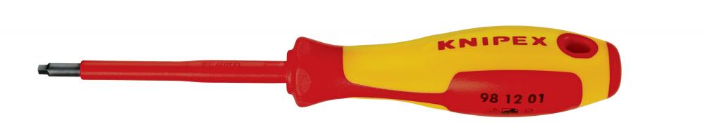 Square Drive Screwdriver, 3 1/8"-1000V Insulated, R1