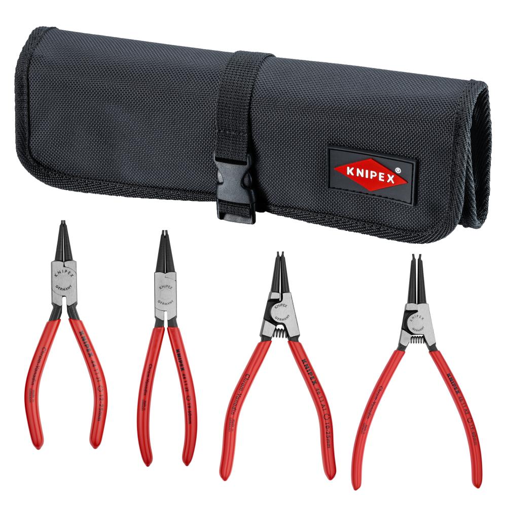 4 Pc Snap Ring Set In Tool Roll