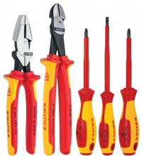 Knipex Tools 9K 98 98 22 US - 5 Pc Pliers/Screwdriver Tool Set-1000V Insulated