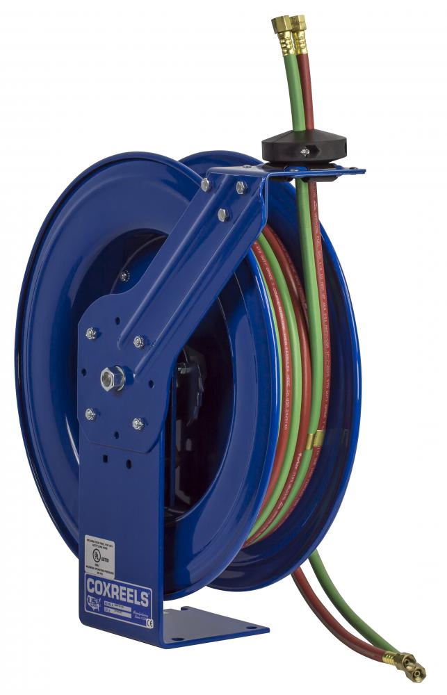 Spring Driven Welding Hose Reel 1/4inx100ft oxy-acet 200PSI