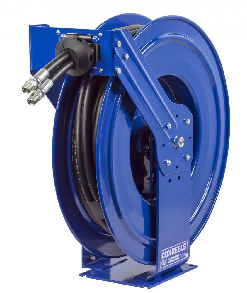 Dual Hydraulic Spring Driven Hose Reel 1/2inx50ft 2500PSI